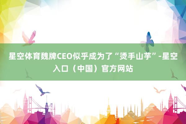 星空体育魏牌CEO似乎成为了“烫手山芋”-星空入口（中国）官方网站