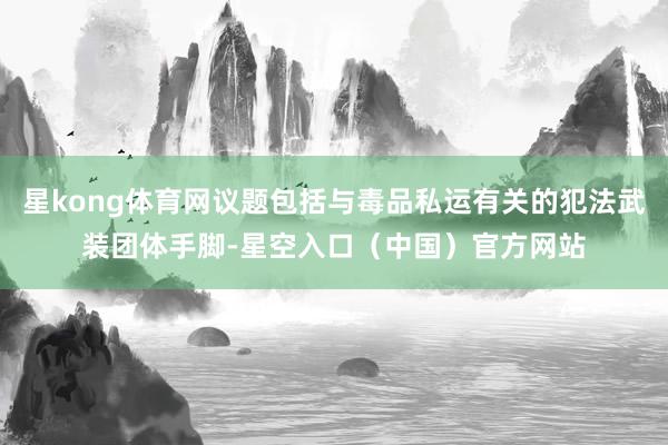 星kong体育网议题包括与毒品私运有关的犯法武装团体手脚-星空入口(中国)官方网站